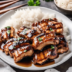 Chicken teriyaki and rice