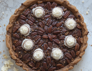 Brownie pecan pie