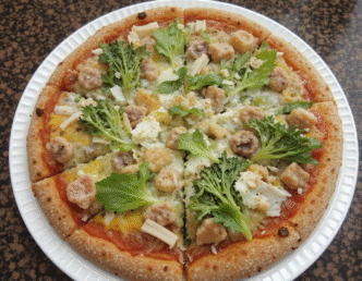 Healthy oat flour pizza recipe