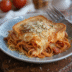 Spaghetti grilled cheese melt